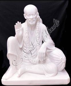 Plain Marble Sai Baba Statue