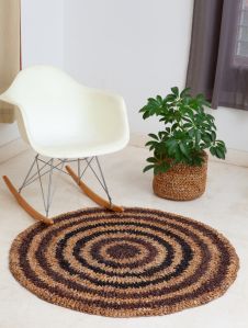 Sustainable handmade banana fibre rug