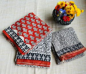 Hand block Chudi set