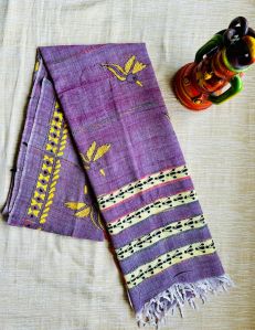 Kantha hand embroidery Pure Khesh cotton dupattas