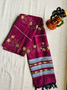 Kantha hand embroidery Pure Khesh cotton dupattas