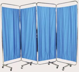 4 Panel Hospital Bedside Screen