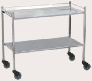 Two Shelves Hospital Instrument Trolley