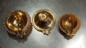 Brass Kuber Diya Set