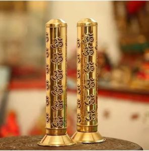 Golden Brass Incense Stick Holder