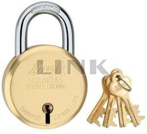 Link 65mm Round Brass Pad Lock