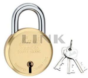 Link 65mm Brass Round Pad Lock