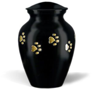 Black Brass Cremation Urn