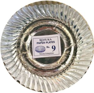 No.9 Disposable Silver Paper Plate