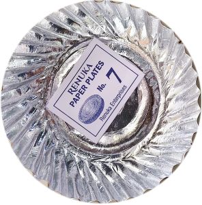 No.7 Disposable Silver Paper Plate