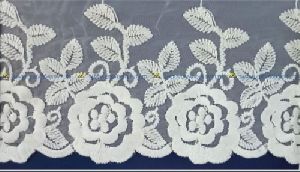 White Embroidered Organza Laces