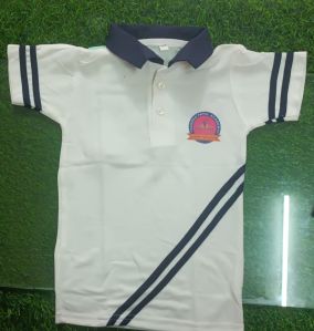 Boys School Uniform Cotton White T-Shirt