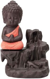 Handcrafted Meditating Little Baby Monk Buddha Statue