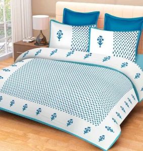 Fancy Cotton Double Bedsheet