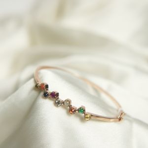 Diamond-Accent Gold Bracelet