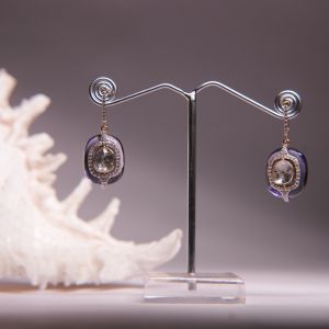 Gemstone Drop Earrings