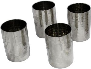 Stainless Steel Hammered Amrapali Glass