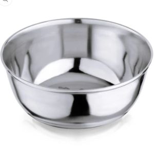 Stainless steel serving bowl