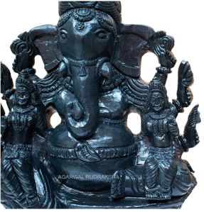 Black Shaligram Ganesha Statue