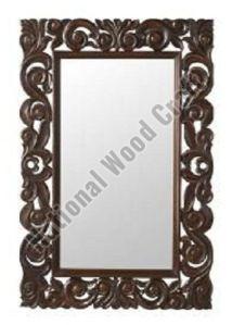 Fancy Wooden Wall Mirror