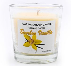 Bourbon Vanilla Votive Glass Candle