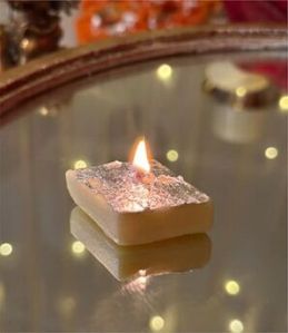 Decorative Kaju Katli Candle