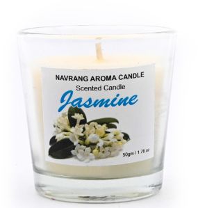 Jasmine Votive Glass Candle