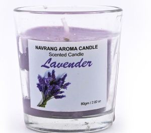 Lavender Votive Glass Candle