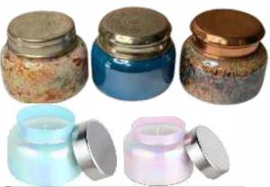Lustre Glass Jar Candle
