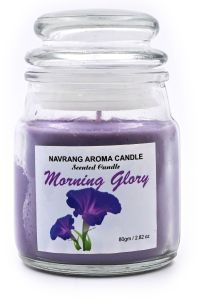 Morning Glory Scented Glass Jar Candle