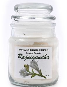 Rajnigandha Scented Glass Jar Candle