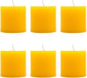 Yellow Scented Pillar Candle