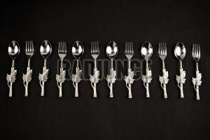 1051 Stainless Steel Spoon and Fork Set of 12 Pcs