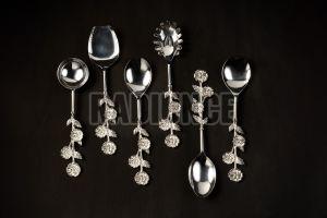 1062 Stainless Steel Salad Server Set of 6 Pcs