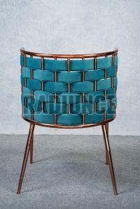 TBSSC001 Turquoise Blue Lounge Stainless Steel  Chair