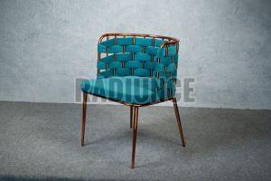 TBSSC001 Turquoise Blue Lounge Stainless Steel  Chair
