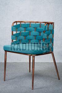 TBSSC001 Turquoise Blue Lounge Stainless Steel Chair