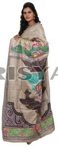 Handloom Tussar Silk Saree