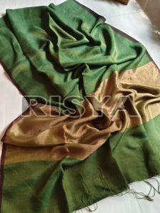 Tissue Linen Handloom Saree