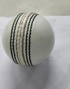 White Leather Cricket Ball