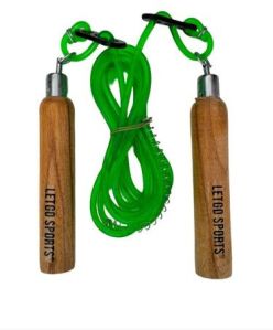 wooden handle skipping rope