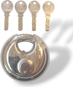 Ryan Eco 90 mm 14 pins Hi-Tech Stainless Steel Disc Padlock