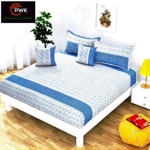 Pure Cotton Designer Double Bed Sheet