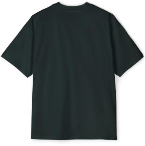 Mens Green Plain Cotton T-shirt