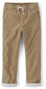 Boys Corduroy Pull On Roll Up Pant