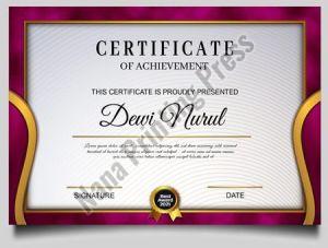Printed Certificates
