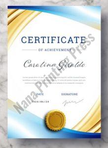 Printed Certificates
