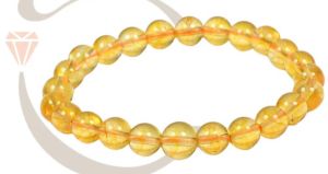 Citrine Stone Beaded Bracelet