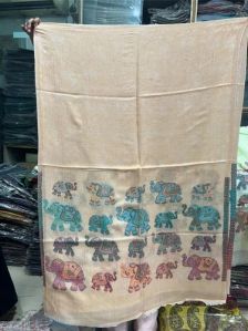 Elephant Print Ladies Woolen Stole