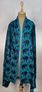 Elephant Print Ladies Modal Stole